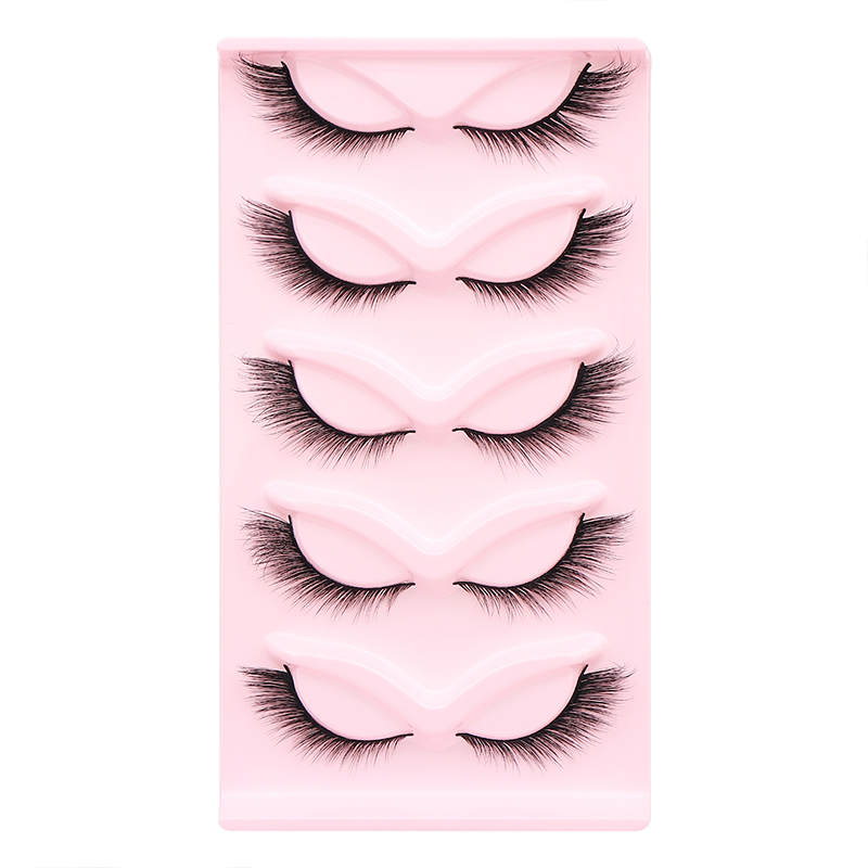 5 Pairs Fluffy False Eyealshes - Eyelash Extension Fox Eye recension och pris
