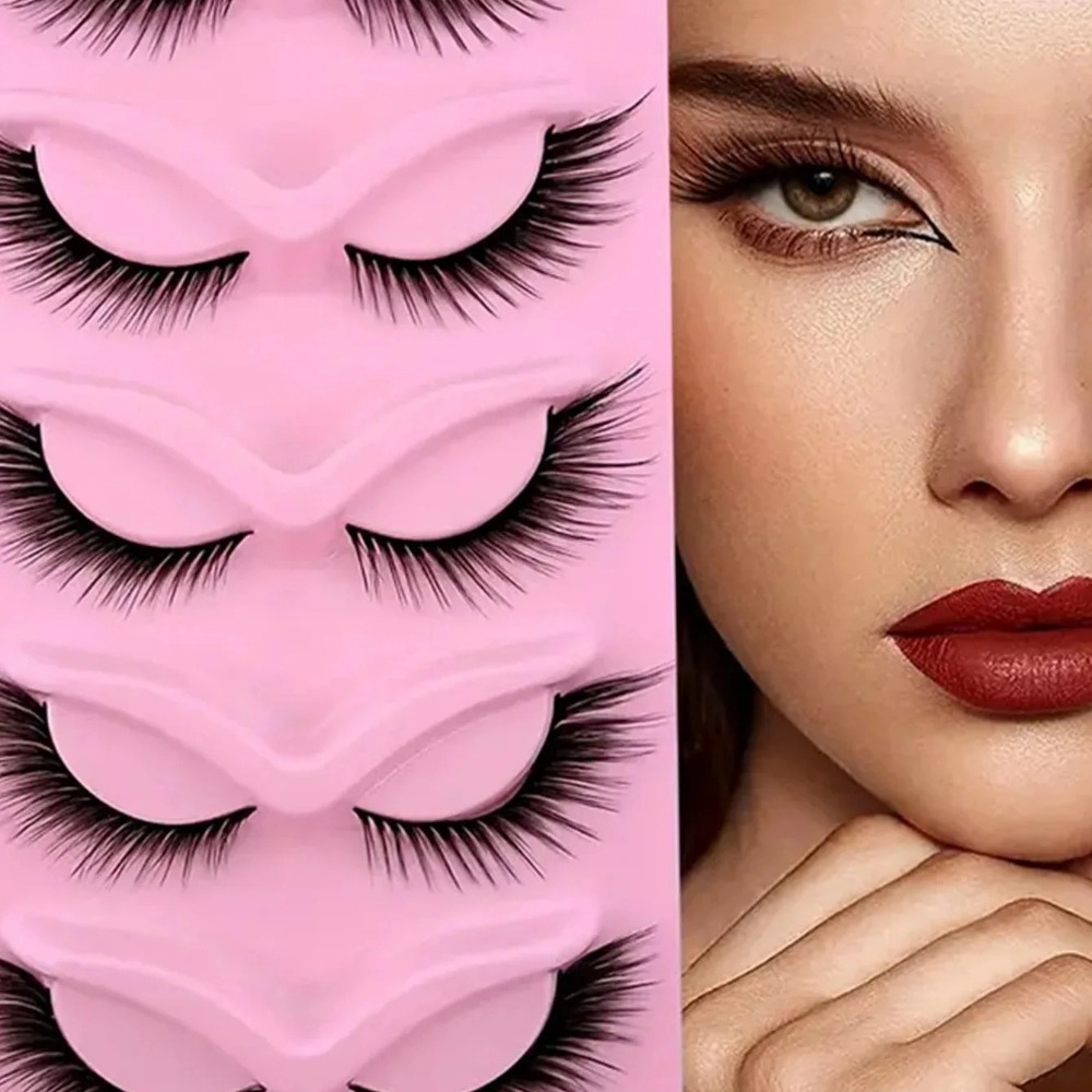 5 Pairs False Eyelashes Natura - Eyelash Extension Fox Eye recension och pris
