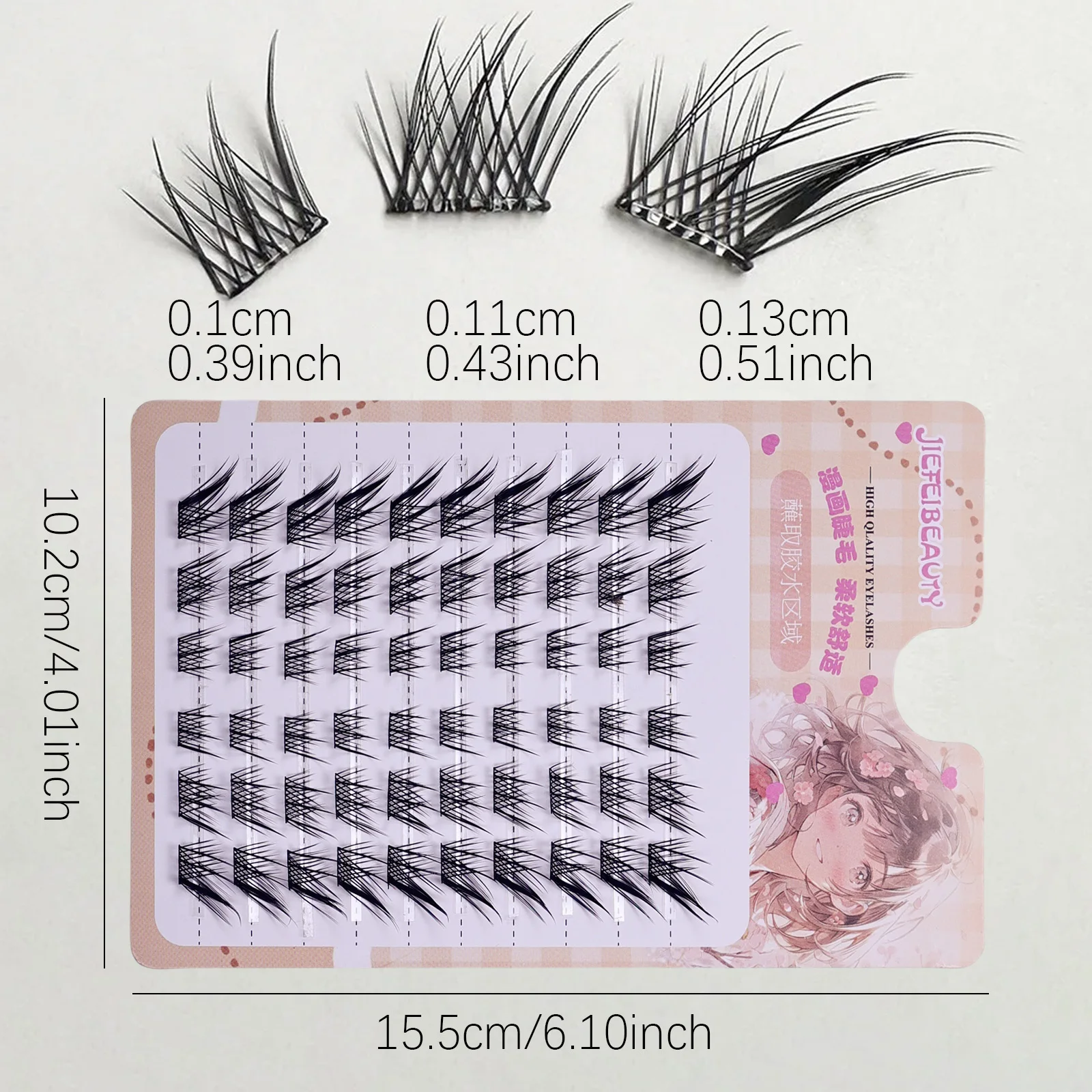 Fluffy Fox Eye Cluster Lashes  - Eyelash Extension Fox Eye recension och pris