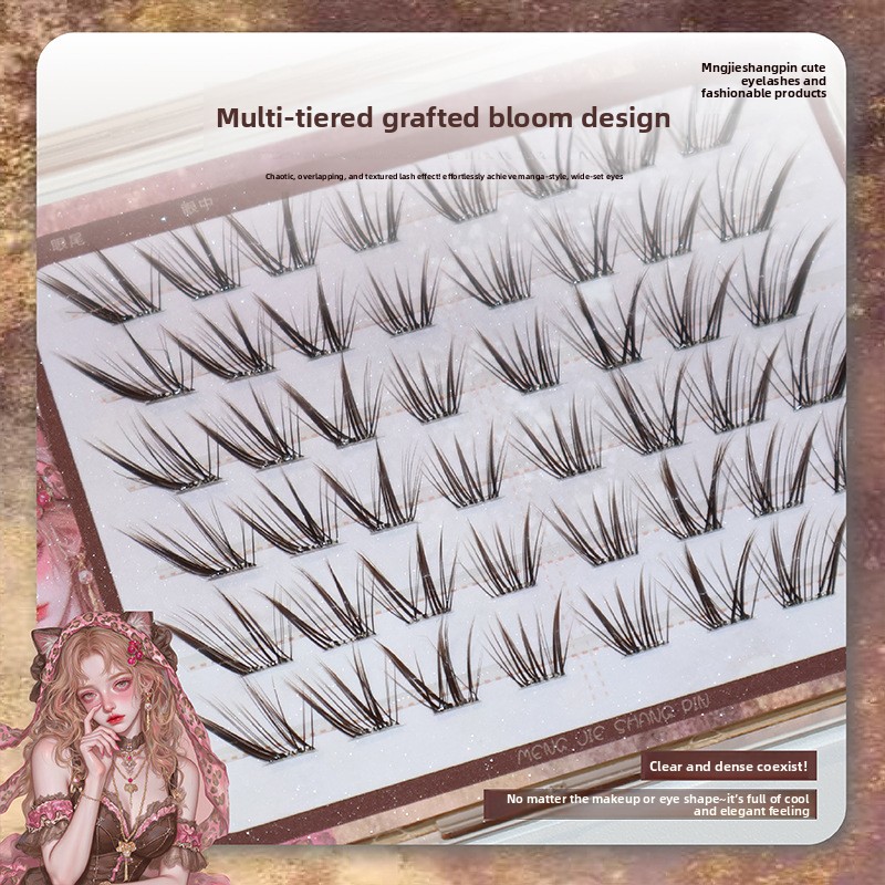 No Glue Black Brown Individual - Eyelash Extension Fox Eye recension och pris