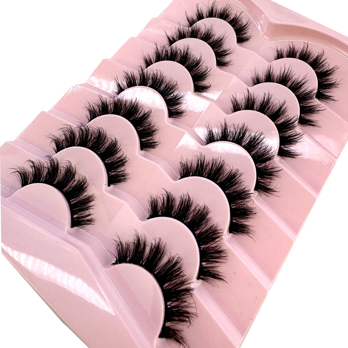 AMSDCN 7 Pairs Fluffy Cat Eye  - Eyelash Extension Volume Cat Eye recension och pris