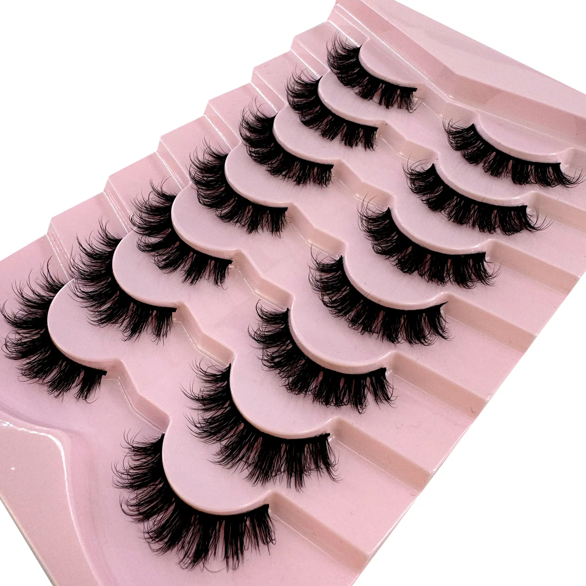 AMSDCN 7 Pairs Fluffy Cat Eye  - Eyelash Extension Volume Cat Eye recension och pris