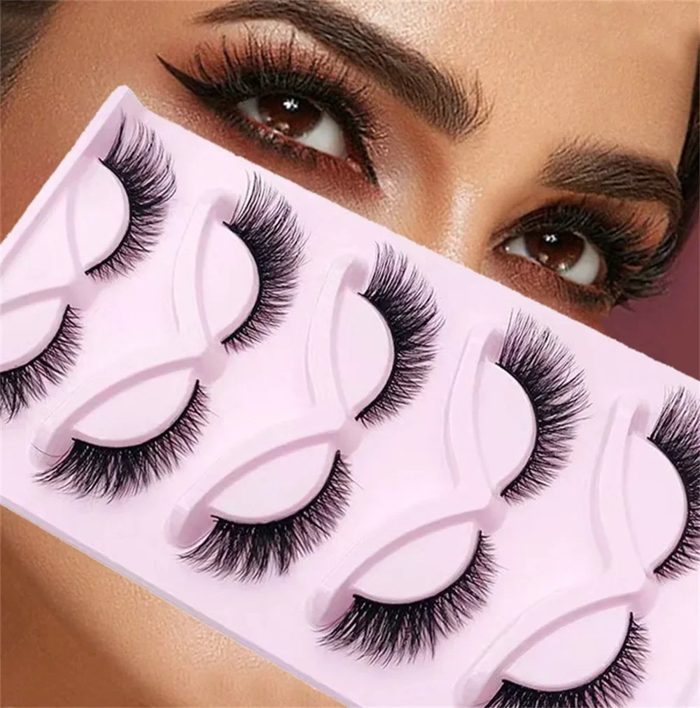5 Pairs Cat Eyelashes Faux Min - Eyelash Extension Fox Eye recension och pris