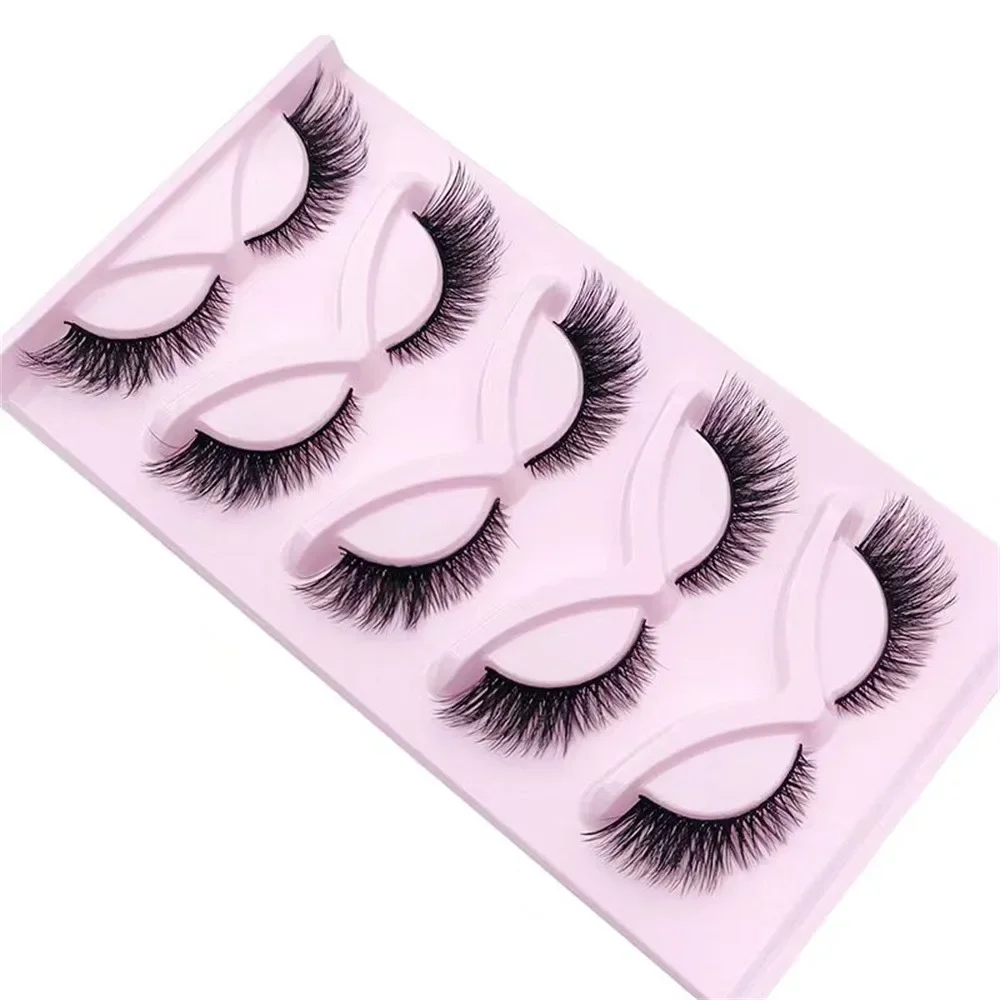5 Pairs Cat Eyelashes Faux Min - Eyelash Extension Fox Eye recension och pris