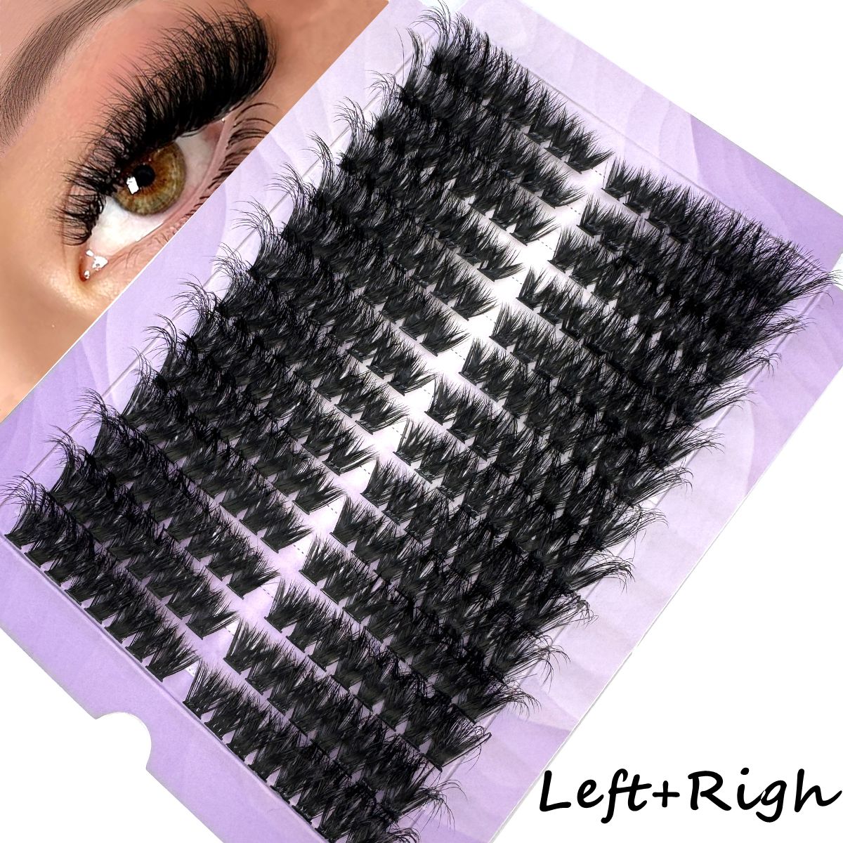 14Rows50D-100D Fluffy Lash Clu - Eyelash Extension Volume Cat Eye recension och pris