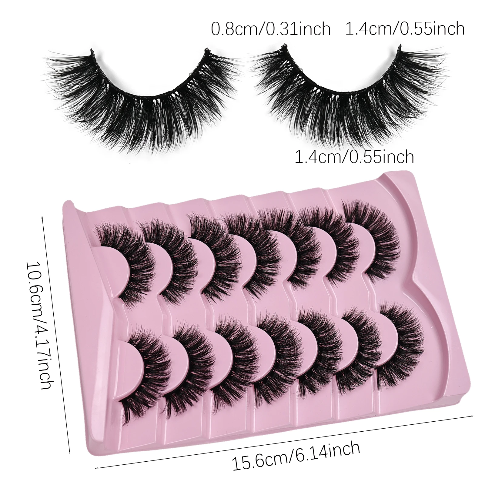 7 Pairs Cat Eye Lashes Volume  - Eyelash Extension Volume Cat Eye recension och pris
