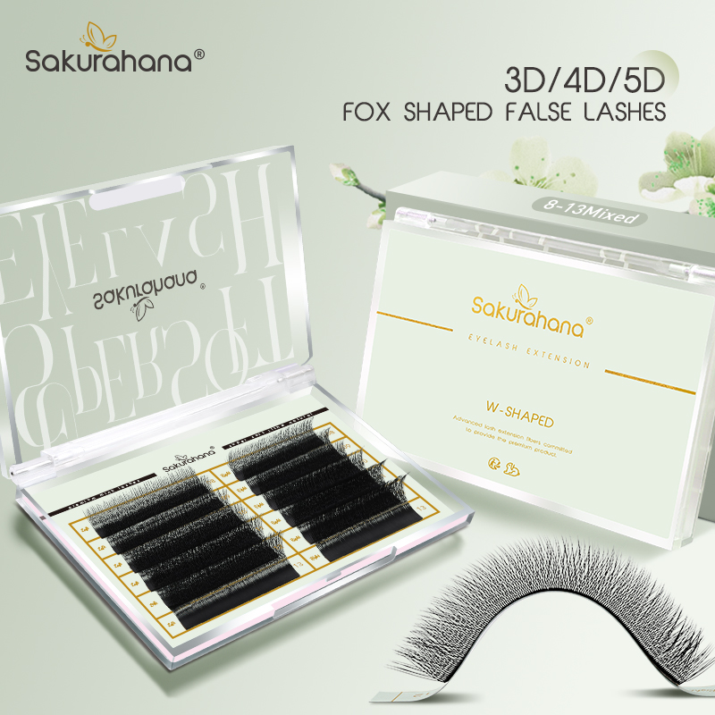 SAKURAHANA Fox 3D 4D 5D Shaped - Eyelash Extension Volume Cat Eye recension och pris