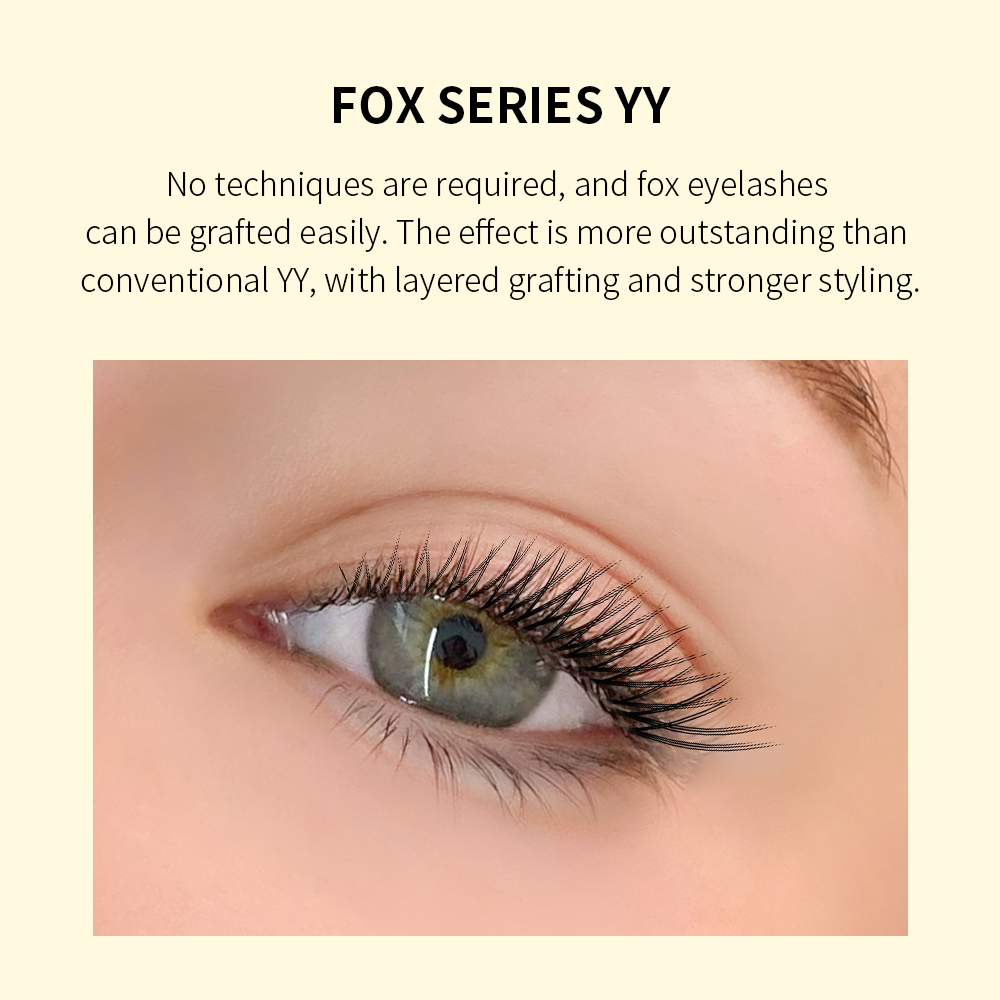 GLAMLASH Flying YY 3DW 4DW 5DW - Eyelash Extension Fox Eye recension och pris