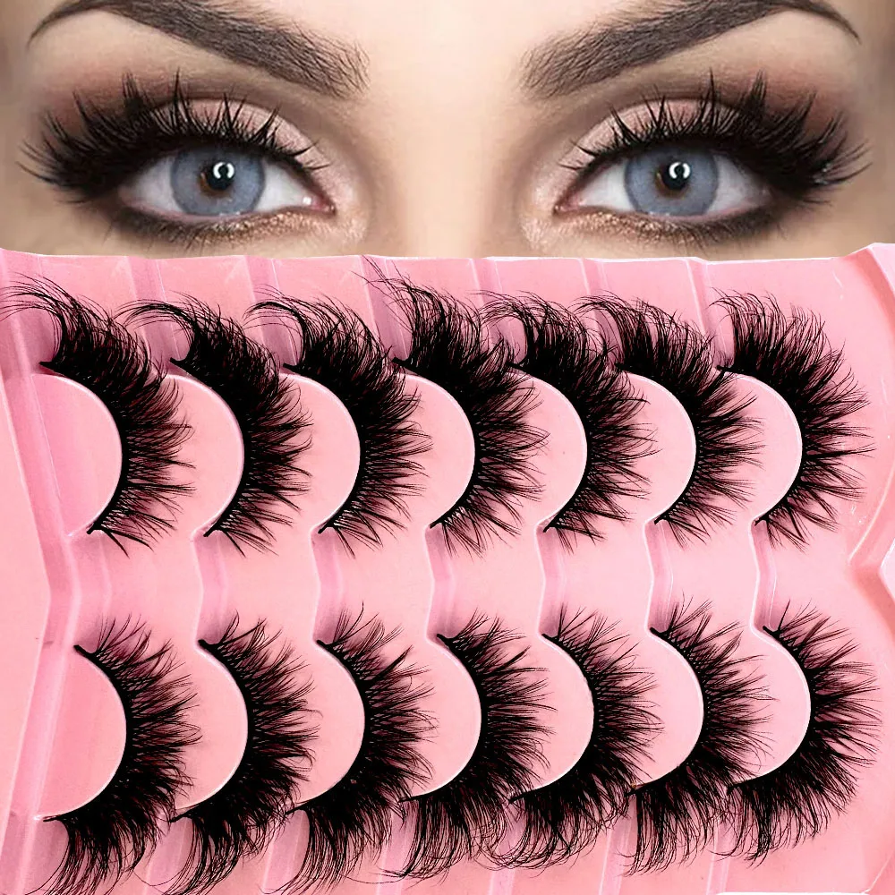 7pairs Thick Cat Eye Lashes Fl - Eyelash Extension Volume Cat Eye recension och pris