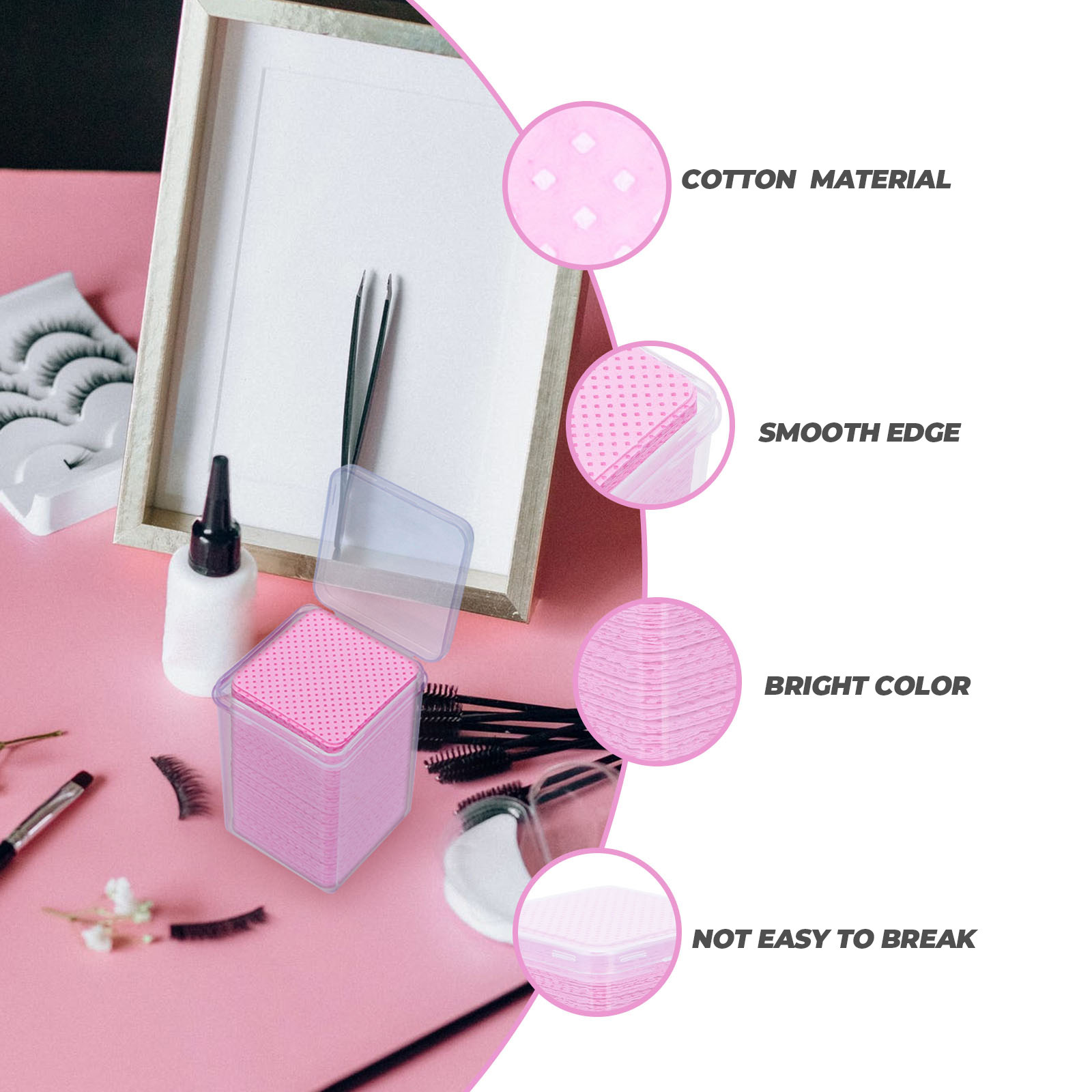 600Pcs Lash Extension Cotton W - Eyelash Extension Cleaning recension och pris
